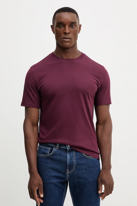 United Colors of Benetton tricou din bumbac culoarea roz, uni, 3U53J1F15