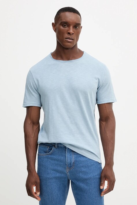 United Colors of Benetton t-shirt in cotone uomo colore beige 3JE1J19A5