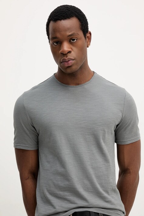 United Colors of Benetton t-shirt in cotone uomo colore beige 3JE1J19A5