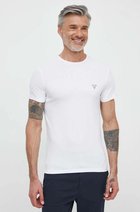 Guess t-shirt pacco da 2 uomo colore bianco