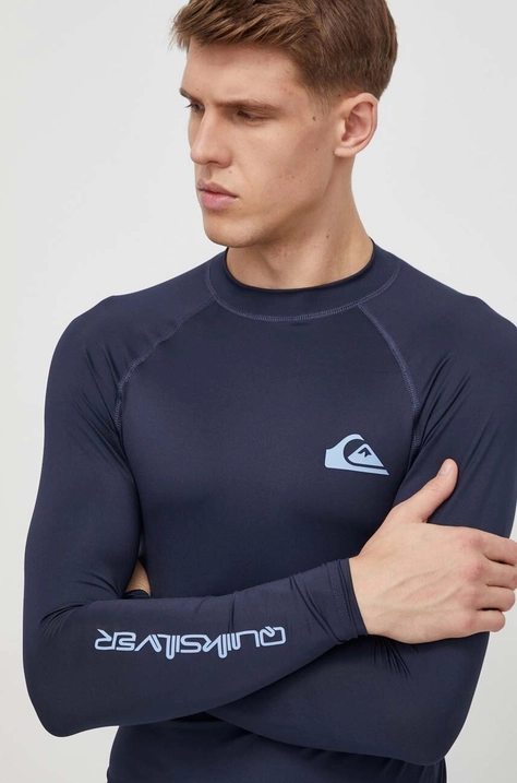 Longsleeve Quiksilver χρώμα: ναυτικό μπλε