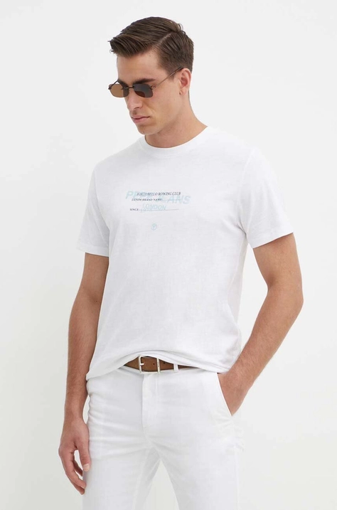 Pepe Jeans t-shirt in cotone CINTHOM uomo colore bianco PM509369