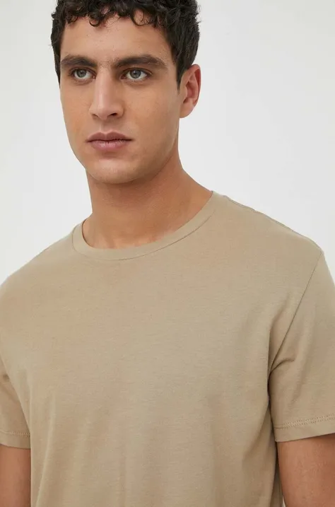 Bombažna kratka majica Levi's 2-pack moški, siva barva