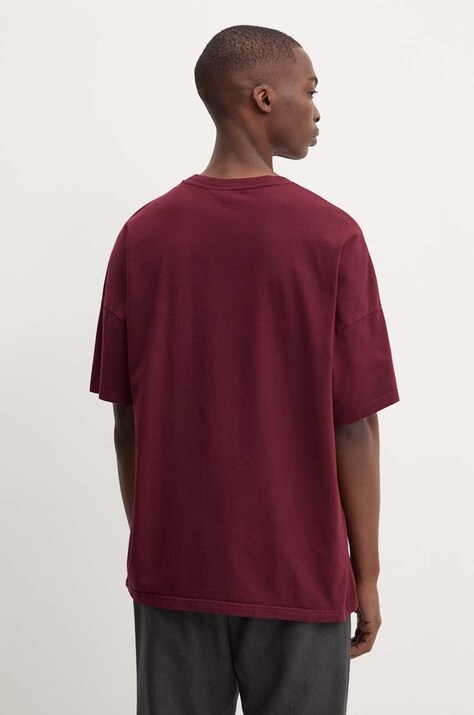 Бавовняна футболка American Vintage — SS24-TSM12I, бордо — фото 3