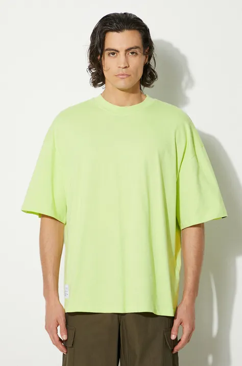 Alpha Industries cotton t-shirt Logo BP men’s green color smooth 146507