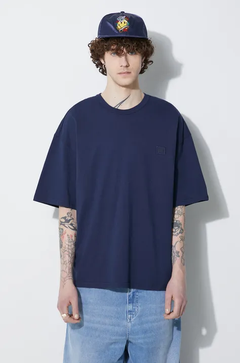 Alpha Industries t-shirt in cotone Essentials RL uomo colore blu navy con applicazione 146504