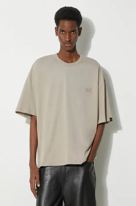 Alpha Industries cotton t-shirt Essentials RL men’s beige color 146504