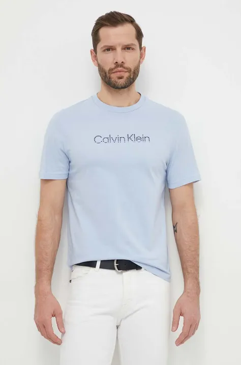 Pamučna majica Calvin Klein za muškarce, s tiskom