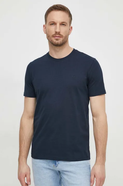 Бавовняна футболка Liu Jo чоловічий колір синій однотонний