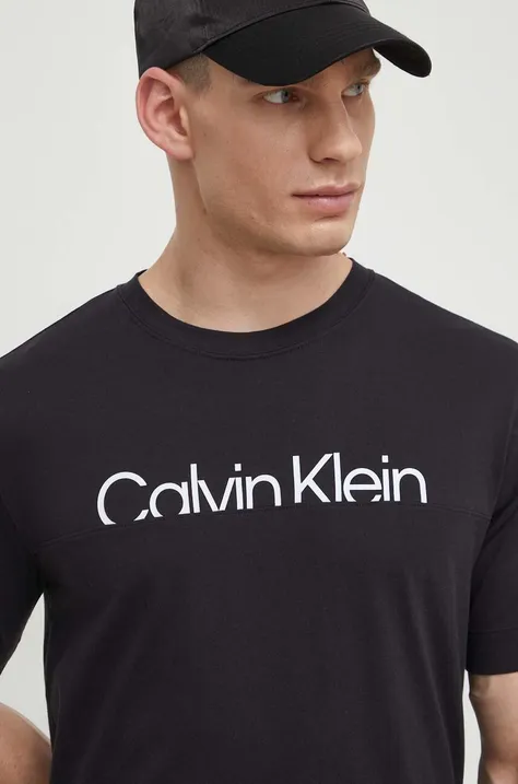 Calvin Klein Performance t-shirt męski kolor czarny z nadrukiem