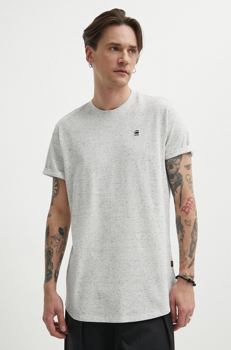 G-Star Raw t-shirt bézs, férfi, sima