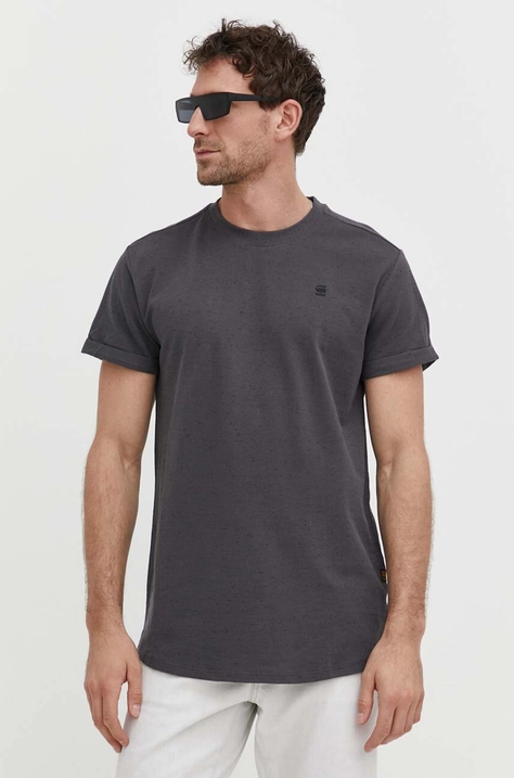 G-Star Raw t-shirt bawełniany kolor szary