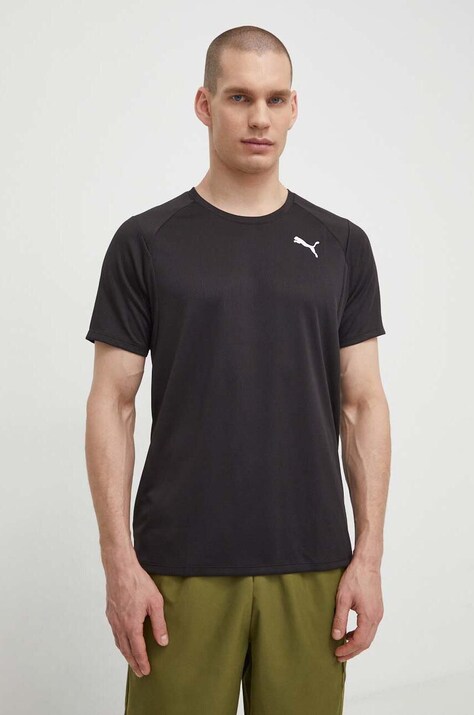 Футболка для тренинга Puma Fit Full Ultrabreathe цвет чёрный с принтом 524930