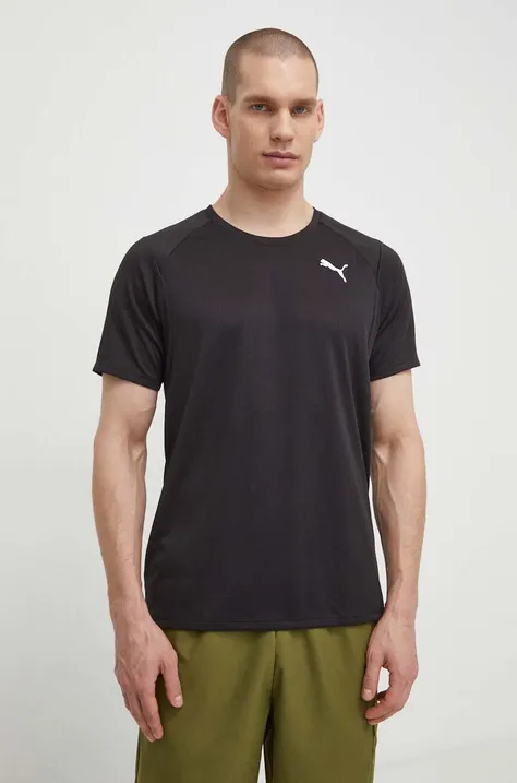 Puma t-shirt treningowy Fit Full Ultrabreathe kolor czarny z nadrukiem 524930