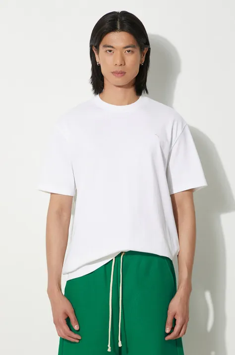 Bavlnené tričko Puma MMQ pánsky, béžová farba, jednofarebný, 624009