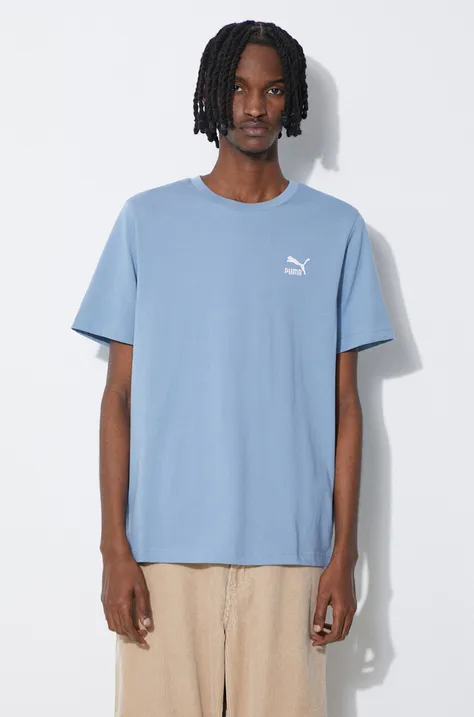 Puma t-shirt in cotone uomo colore violetto con applicazione  625414