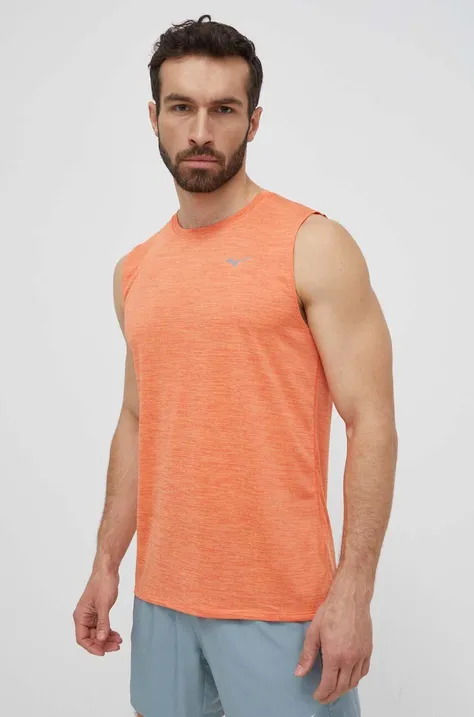 Μπλουζάκι για τρέξιμο Mizuno Impulse Core χρώμα: πορτοκαλί, J2GAB011