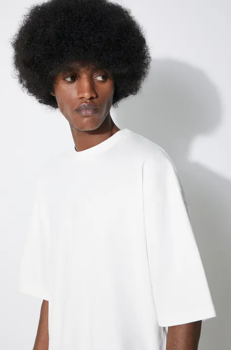 Reebok LTD cotton t-shirt Trompe L'Oeil Tee men’s beige color smooth RMAA005C99JER0010300