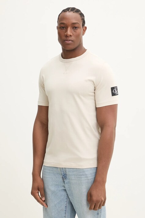 Calvin Klein Jeans tricou din bumbac barbati, neted, J30J323484