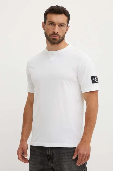 Bombažna kratka majica Calvin Klein Jeans moška, J30J323484