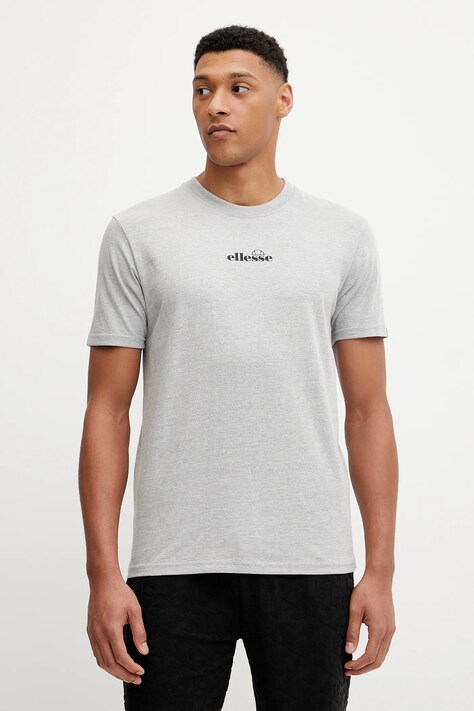 Ellesse tricou din bumbac Ollio Tee barbati, culoarea negru, cu imprimeu, SHP16463