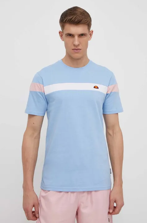 Памучна тениска Ellesse Caserio T-Shirt в синьо с десен