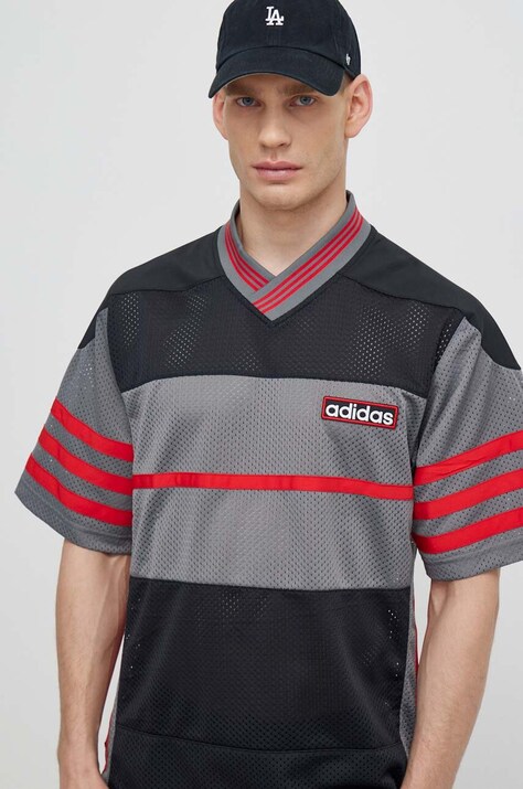 Футболка adidas Originals мужская цвет чёрный узорный IR7994