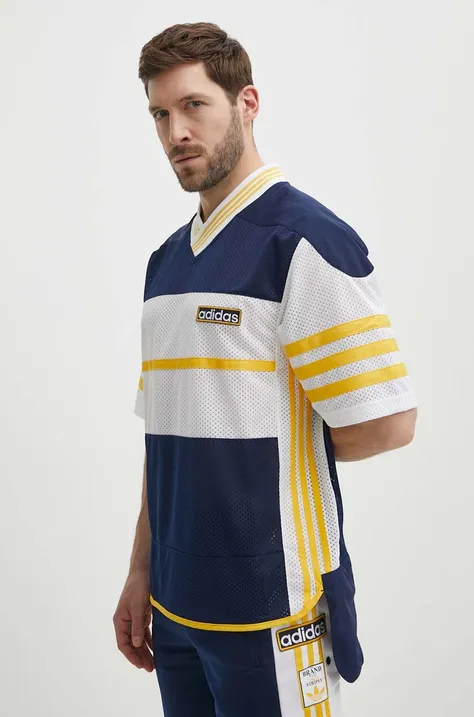 adidas Originals t-shirt męski kolor granatowy wzorzysty IU2361