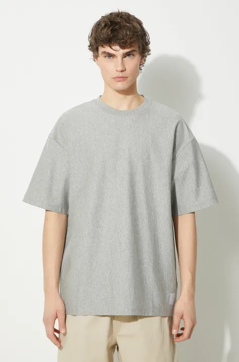 Хлопковая футболка Carhartt WIP S/S Dawson T-Shirt мужская цвет серый меланж I032317.V6XX