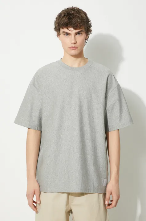 Βαμβακερό μπλουζάκι Carhartt WIP S/S Dawson T-Shirt ανδρικό, χρώμα: γκρι, I032317.V6XX