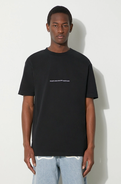 Marcelo Burlon cotton t-shirt Party Quote Basic men’s black color CMAA056S24JER0051001