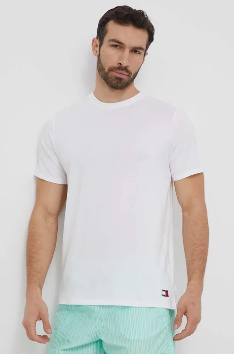 Tričko Tommy Jeans 2-pak biela farba, jednofarebný, UM0UM03157