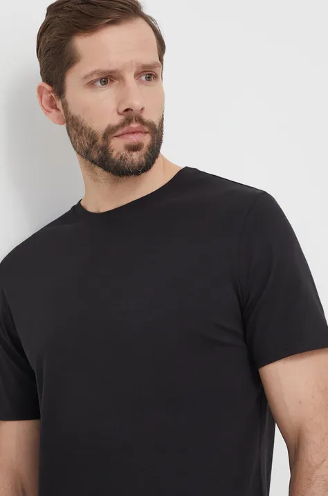 Homewear majica kratkih rukava Tommy Jeans 2-pack boja: crna, bez uzorka