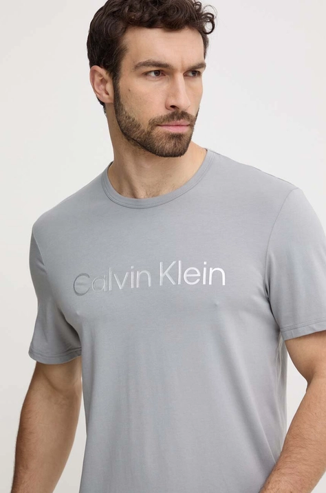 Calvin Klein Underwear t-shirt lounge kolor szary z nadrukiem 000NM2264E