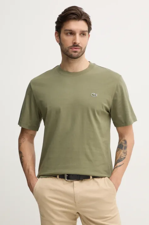 Lacoste t-shirt in cotone uomo colore verde TH7318