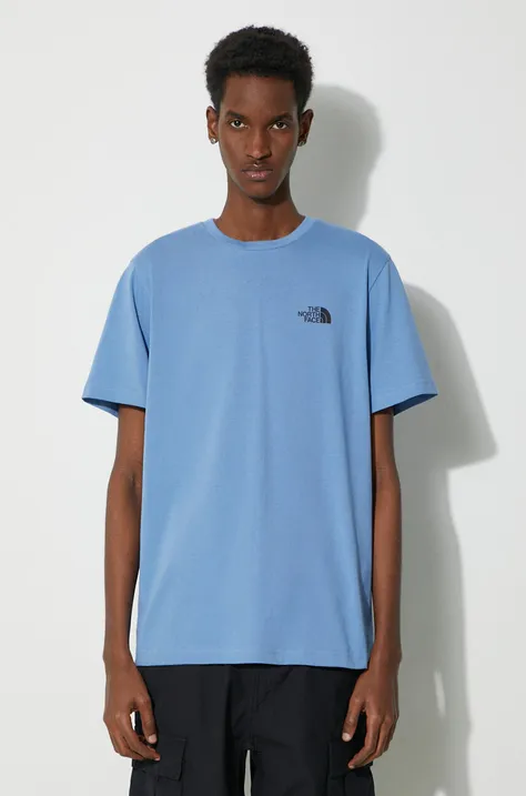 polo BOSS Xv De France Fanwear t-shirt M S/S Simple Dome Tee men’s blue color NF0A87NGPOD1