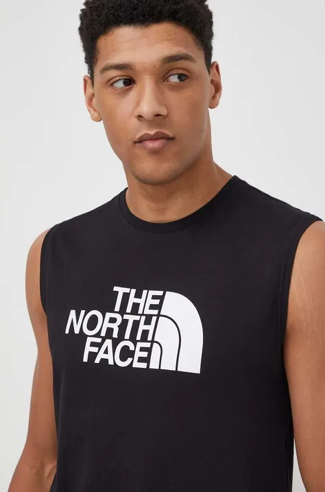 The North Face t-shirt bawełniany męski kolor czarny