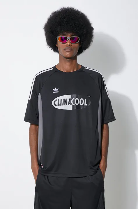 Тениска adidas Originals Climacool в черно с принт JF8739