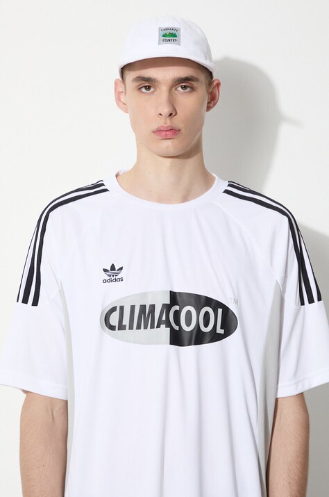 adidas Originals t-shirt Climacool męski kolor biały wzorzysty JH4964