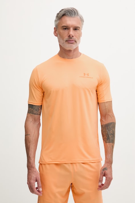 Under Armour T-shirt treningowy męski Rush Energy pomarańczowy 1383973
