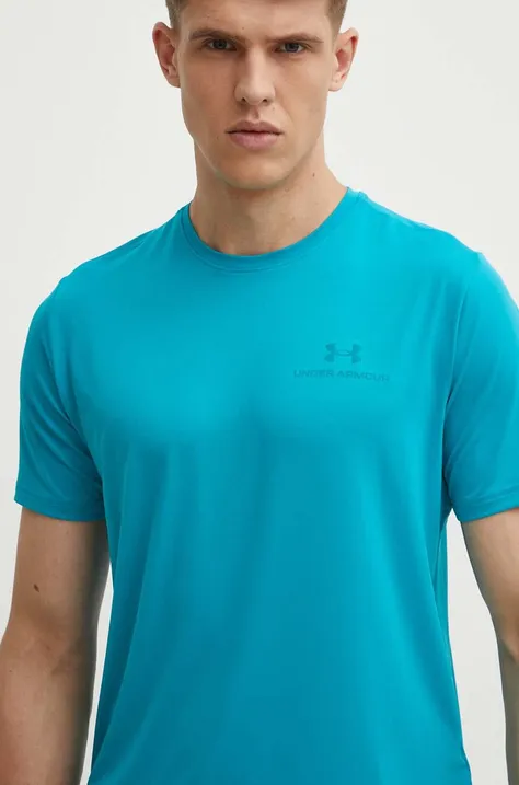 Тренувальна футболка Under Armour Rush Energy колір бірюзовий однотонна