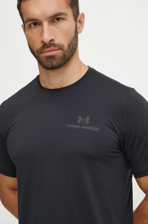 Under Armour t-shirt treningowy Rush Energy kolor czarny gładki