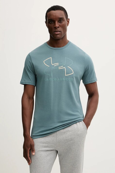 Majica kratkih rukava Under Armour boja: crvena, s uzorkom