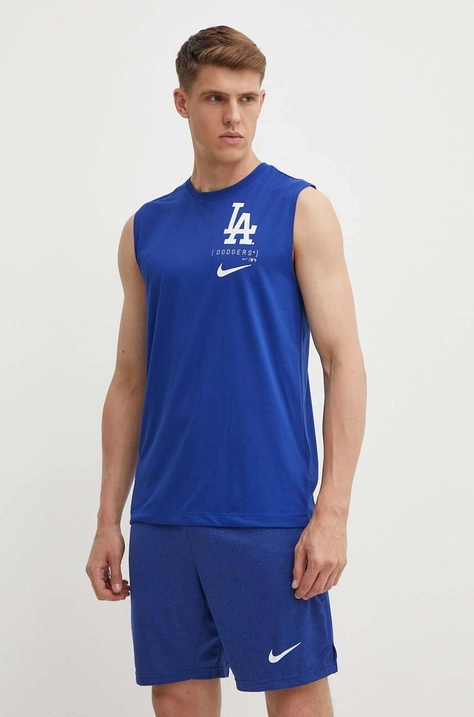 Nike top Los Angeles Dodgers męski kolor niebieski