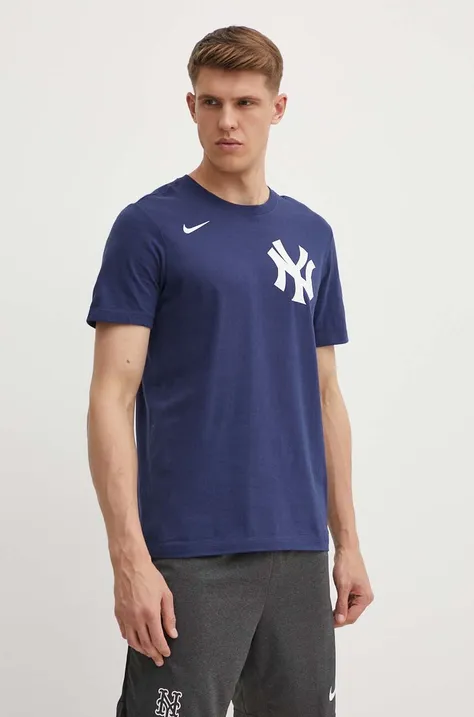 Tričko Nike New York Yankees pánske, tmavomodrá farba, s potlačou