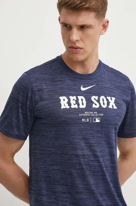 Футболка Nike Boston Red Sox чоловіча колір синій з принтом