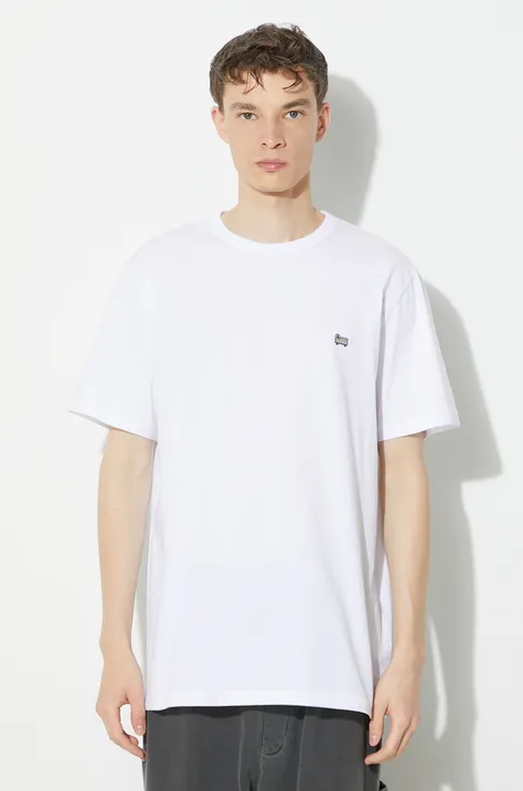 Бавовняна футболка Woolrich Sheep Tee чоловіча колір білий однотонна CFWOTE0093MRUT2926