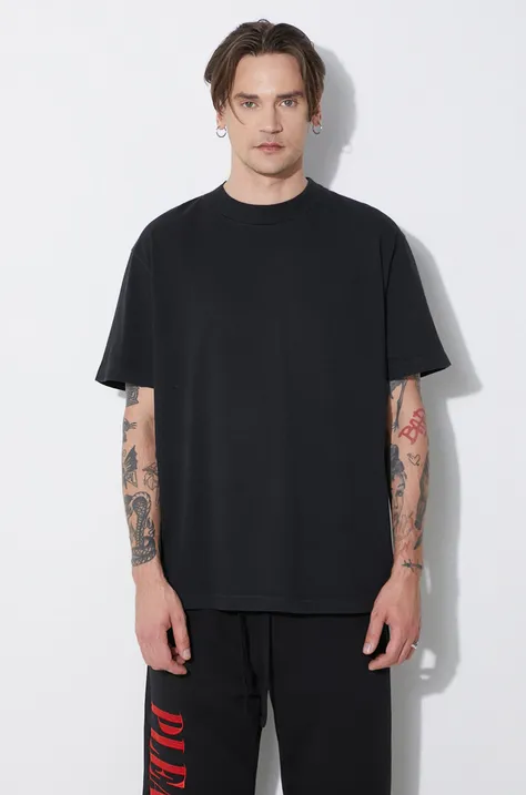 424 tricou din bumbac Alias T-Shirt barbati, culoarea negru, neted, FF4SMH01AP-JE341.999
