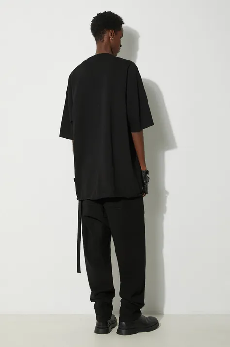 Rick Owens cotton t-shirt Jumbo T-Shirt men’s black color DU01D1274.RIG.09