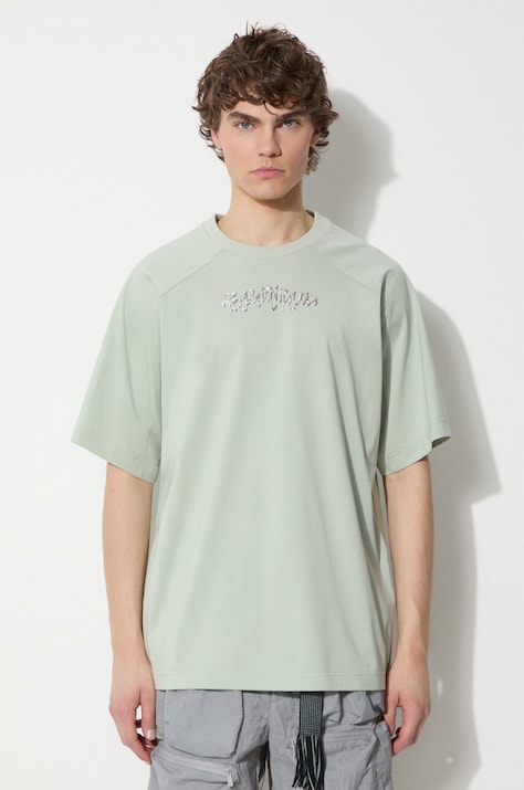 A.A. Spectrum t-shirt Radial męski kolor turkusowy z aplikacją 81241616